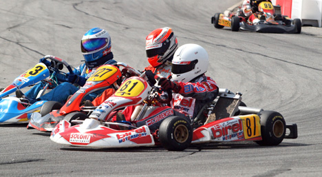 Christian Sørensen fightede sig tilbage i front for DJKM-feltet på karting-banen i Kerpen.